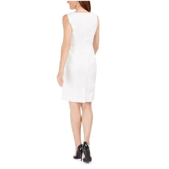 Kasper Tonal-Print Sheath Dress - Picture 3 of 10